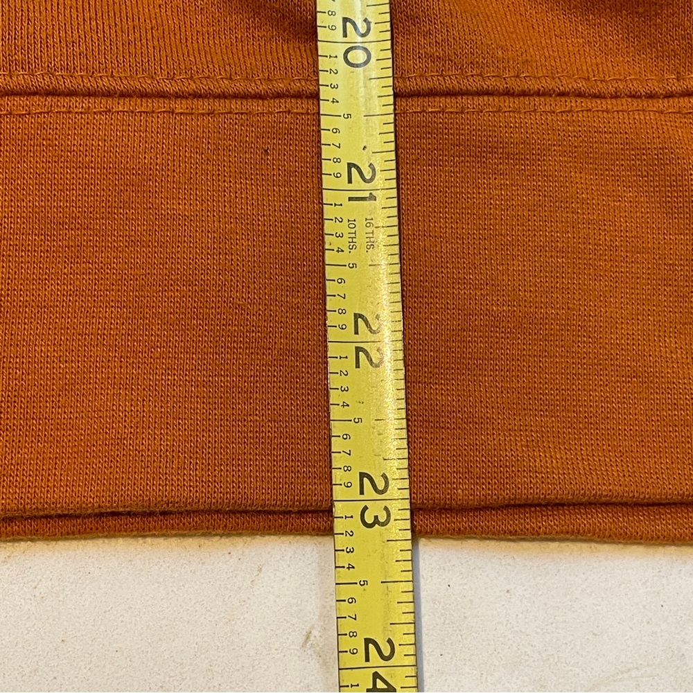 "New York Popular" super soft Gold Crewneck Sweatshirt with Red Hanalei size S - Picture 8 of 11